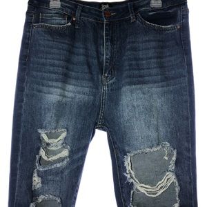 Distressed Denim Jeans